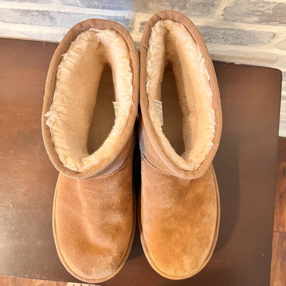 Ugg Classic Mini Platform Chestnut Boots Womens Size 10 SN 1134991 Booties - Picture 7 of 9